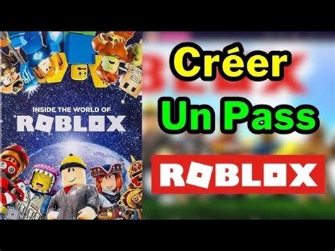 créer un pass roblox.